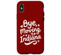 Carcasa para iPhone X/XS Adiós, Mudarse a Indiana
