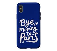 Carcasa para iPhone X/XS Adiós, Mudarse a París