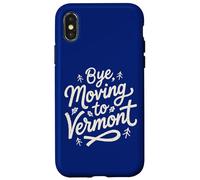 Carcasa para iPhone X/XS Adiós, Mudarse a Vermont