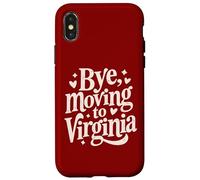 Carcasa para iPhone X/XS Adiós, Mudarse a Virginia