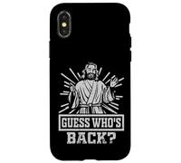Carcasa para iPhone X/XS Adivina quién está de Vuelta? - Ilustración de fe Cristiana Vintage