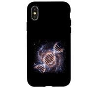 Carcasa para iPhone X/XS ADN Helix Galaxia Ciencia Espacial Cósmico Concepto Gráfico