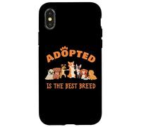 Carcasa para iPhone X/XS Adopted is The Best Breed: Dog Rescue Shelter & Adoption