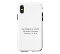 Carcasa para iPhone X/XS Adultar es difícil Es por eso Que generalmente elijo no Hacerlo