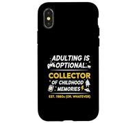 Carcasa para iPhone X/XS Adulting is Optional Funny Collector Infancia Kidults