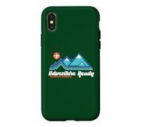 Carcasa para iPhone X/XS Adventure Ready Scouting America Outdoor Mountains Hiking
