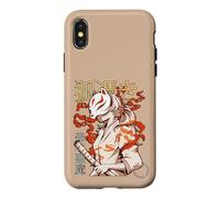 Carcasa para iPhone X/XS Aesthetic Japanese Kabuki Kitsune Mask Demon Samurai Girl