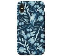 Carcasa para iPhone X/XS Aesthetic Winter Pattern Cute Floral Botanical Wildflower
