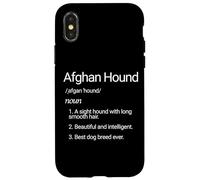 Carcasa para iPhone X/XS Afghan Hound Dog Breed Definition
