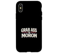 Carcasa para iPhone X/XS Agarra Culo Moron Divertido Sátira Política Retro Patriótico