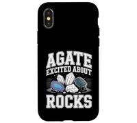 Carcasa para iPhone X/XS Agate Excited About Rocks Nerd de geología de Rocas |-