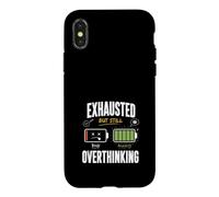 Carcasa para iPhone X/XS Agotado Pero Aún Rumiando Pensamientos