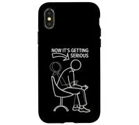 Carcasa para iPhone X/XS Ahora se está volviendo Serio Gamer inclinándose hacia adelante