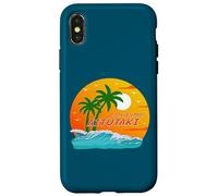 Carcasa para iPhone X/XS Aitutaki Palmeras Islas Cook Sol Pacífico Sur Polinesia