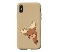 Carcasa para iPhone X/XS Alaska Alce Alce Ciervo Lindo Divertido Alaska Wildlife