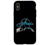 Carcasa para iPhone X/XS Alaska América con Oso Polar