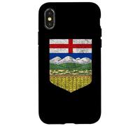 Carcasa para iPhone X/XS Alberta Escudo DE Armas Bandera Canadiense Edmonton Calgary