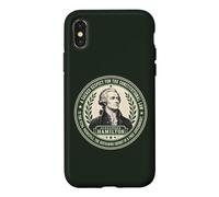 Carcasa para iPhone X/XS Alexander Hamilton Cita Importancia del Derecho Constitucional