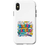 Carcasa para iPhone X/XS Álgebra Educador Matemáticas Inspiración Diseño Colorido