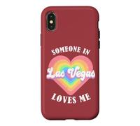 Carcasa para iPhone X/XS Alguien en Las Vegas me ama City Heart