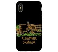 Carcasa para iPhone X/XS Alhambra Granada España Viaje Souvenir City Monumento Regalo