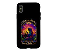 Carcasa para iPhone X/XS Alhamdulillah Musulmán Orando Religioso Islam Vitral
