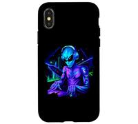 Carcasa para iPhone X/XS Alien Cyborg DJ Robot Grabar Techno Música Cool Aliens
