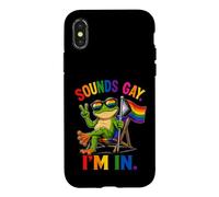 Carcasa para iPhone X/XS Ally LGBTQ Pride Month Frog Suena Gay Estoy En