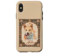 Carcasa para iPhone X/XS Aloka The Walk for Peace Dog Spreading Hope Indian Art