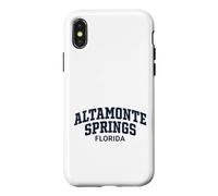 Carcasa para iPhone X/XS Altamonte Springs Florida Vintage Athletic Sports Design