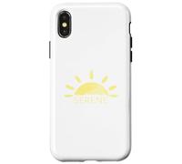 Carcasa para iPhone X/XS Amanecer Sereno Sol Minimalista Naturaleza Tranquila