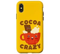 Carcasa para iPhone X/XS Amante de Las Bebidas Kawaii Hot Cocoa Crazy Chocolate