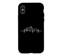 Carcasa para iPhone X/XS Amante de los Animales de Granja con latidos del corazón de