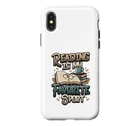 Carcasa para iPhone X/XS Amante de los Libros Lectura Bookworm Bibliófilo Libro Nerd