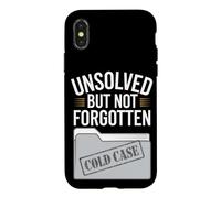 Carcasa para iPhone X/XS Amante del Crimen Verdadero y Amante del Misterio sin Resolver