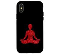 Carcasa para iPhone X/XS Amante del Yoga, Forma de corazón, ama el Yoga, día de San Valentín, mediación