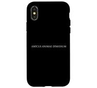 Carcasa para iPhone X/XS AMICUS ANIMAE DIMIDIUM - Un Amigo es la Mitad del Alma