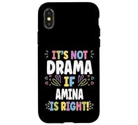 Carcasa para iPhone X/XS Amina Personalized Women's Gift Custom Amina