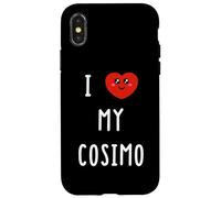 Carcasa para iPhone X/XS Amo A Cosimo Nombre Gracioso