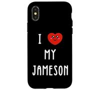 Carcasa para iPhone X/XS Amo A Jameson Nombre Gracioso