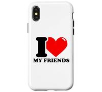 Carcasa para iPhone X/XS Amo a mis Amigos