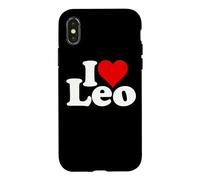 Carcasa para iPhone X/XS Amo CORAZÓN Leo Leonardo Leopold