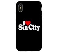 Carcasa para iPhone X/XS Amo CORAZÓN SIN Ciudad Las Vegas BEBÉ