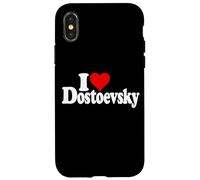 Carcasa para iPhone X/XS Amo EL Nombre DE Dostoevsky del CORAZÓN EN UNA tee
