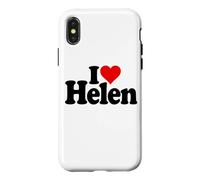 Carcasa para iPhone X/XS Amo EL Nombre Helen del CORAZÓN EN UNA tee