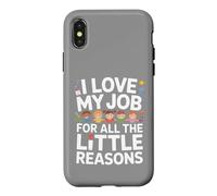 Carcasa para iPhone X/XS Amo mi Trabajo por Todas Las pequeñas Razones