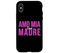 Carcasa para iPhone X/XS Amo MIA Madre I Love My Italian Mom Regalo Festa Della Mamma