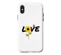Carcasa para iPhone X/XS Amor Girasol Mariposa - Mariposas Girasol