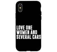 Carcasa para iPhone X/XS Amor Una Mujer Y Varios Coches Funny Car Guy Car Lover