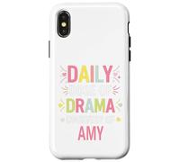 Carcasa para iPhone X/XS Amy Personalized Name Funny Cute Custom Amy Name